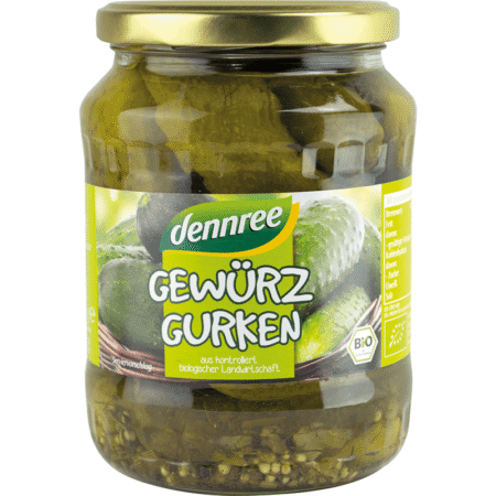 Βαζάκι Αγγουράκια Τουρσί Dennree 670gr