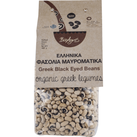 Συσκευασία Φασόλια Μαυρομάτικα Βιοαγρός 400gr