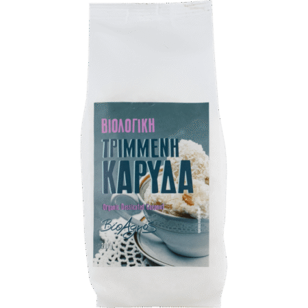Συσκευασία Καρύδα Τριμμένη Βιοαγρός 200gr