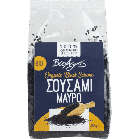 Συσκευασία Σουσάμι Μαύρο Βιοαγρός 200gr